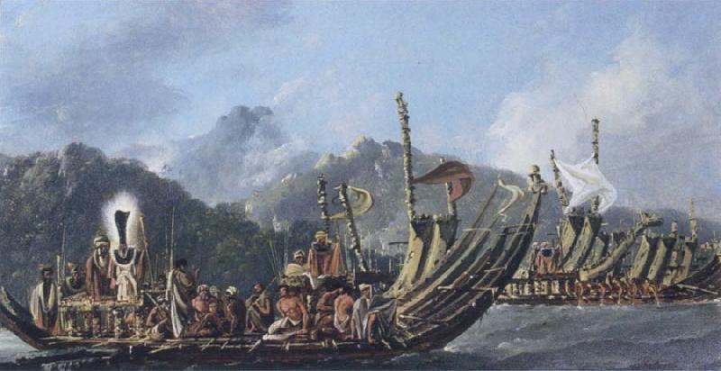  Review of the War Galleys at Tahiti